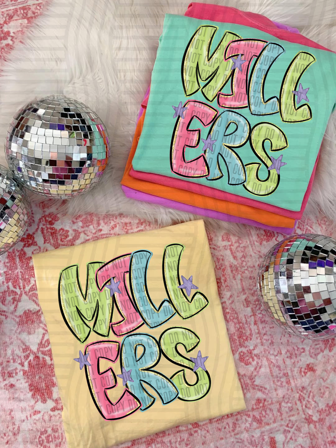 Millers Glittery & Preppy Mascots (Caplinger) DTF transfer