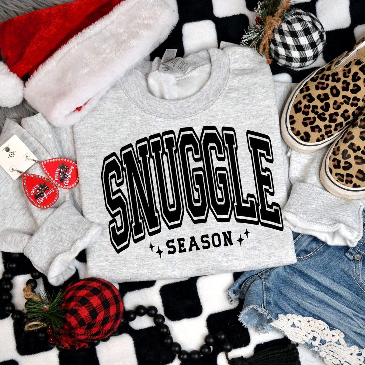Snuggle Season (BLACK) 68262  DTF Transfer
