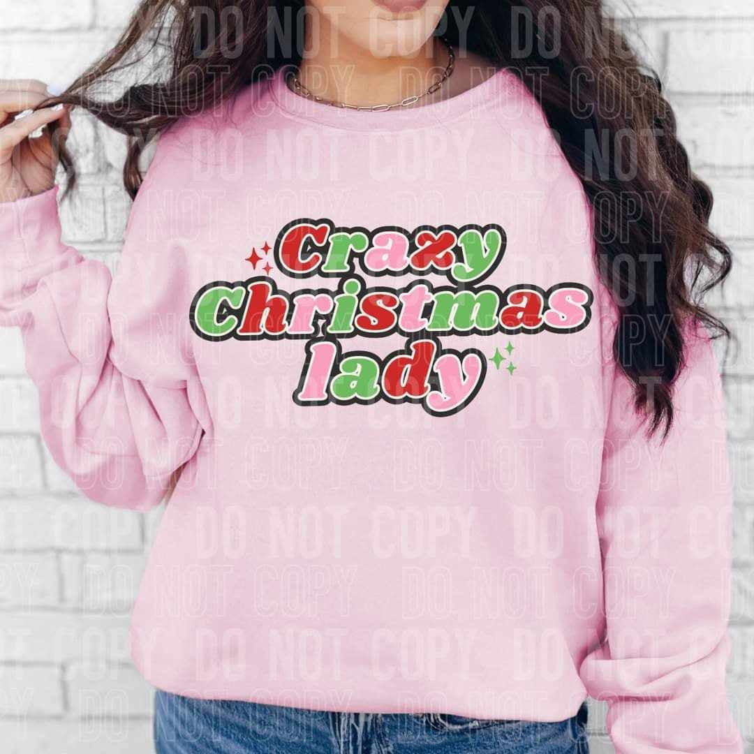 Crazy Christmas lady (SBB) 64914 DTF transfer