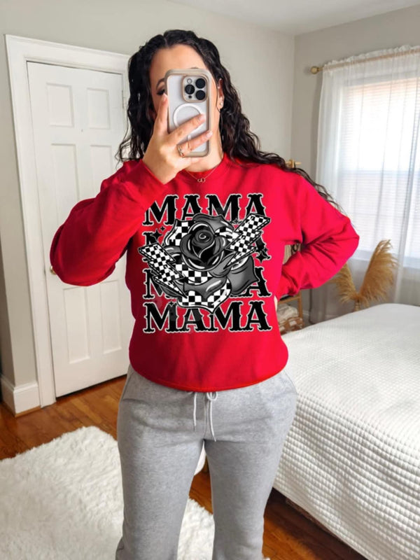 Mama stacked with rose (LYTTLE) 90539 DTF transfer