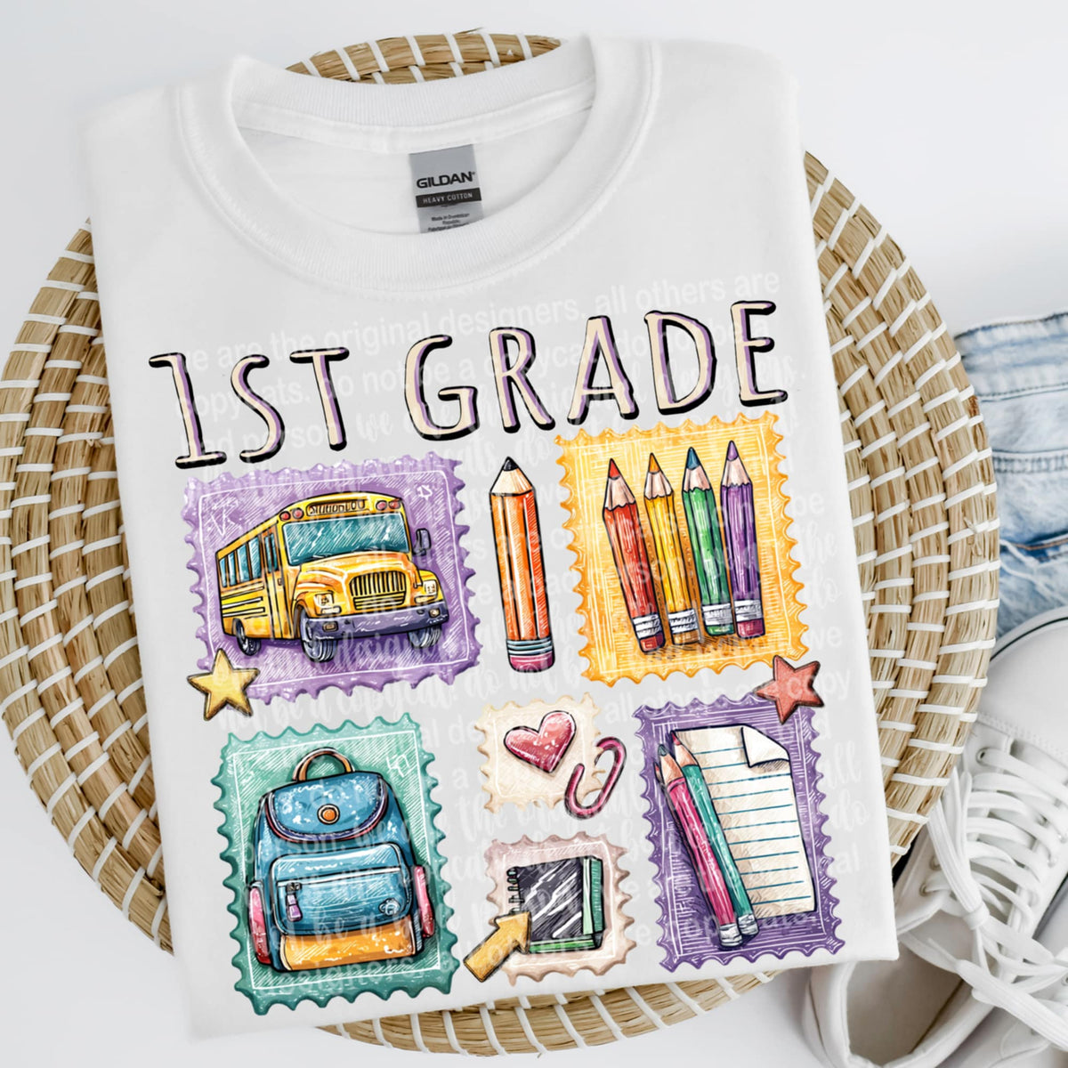 1st grade stamps (TTD) 109894 DTF transfer