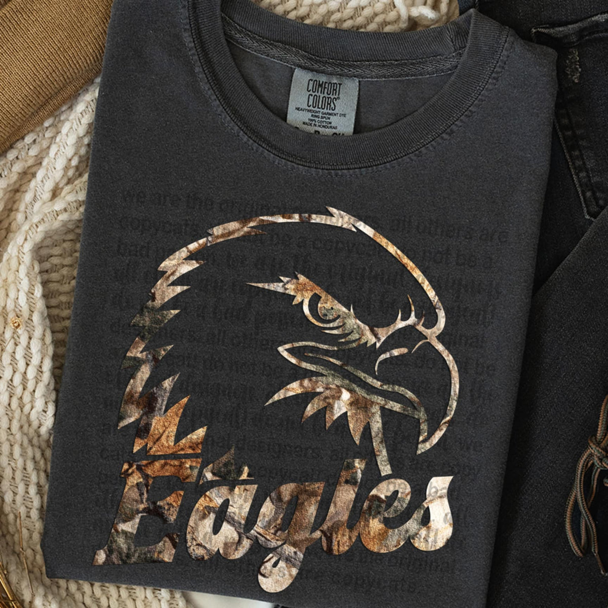 Eagles Camo TTD DTF transfer