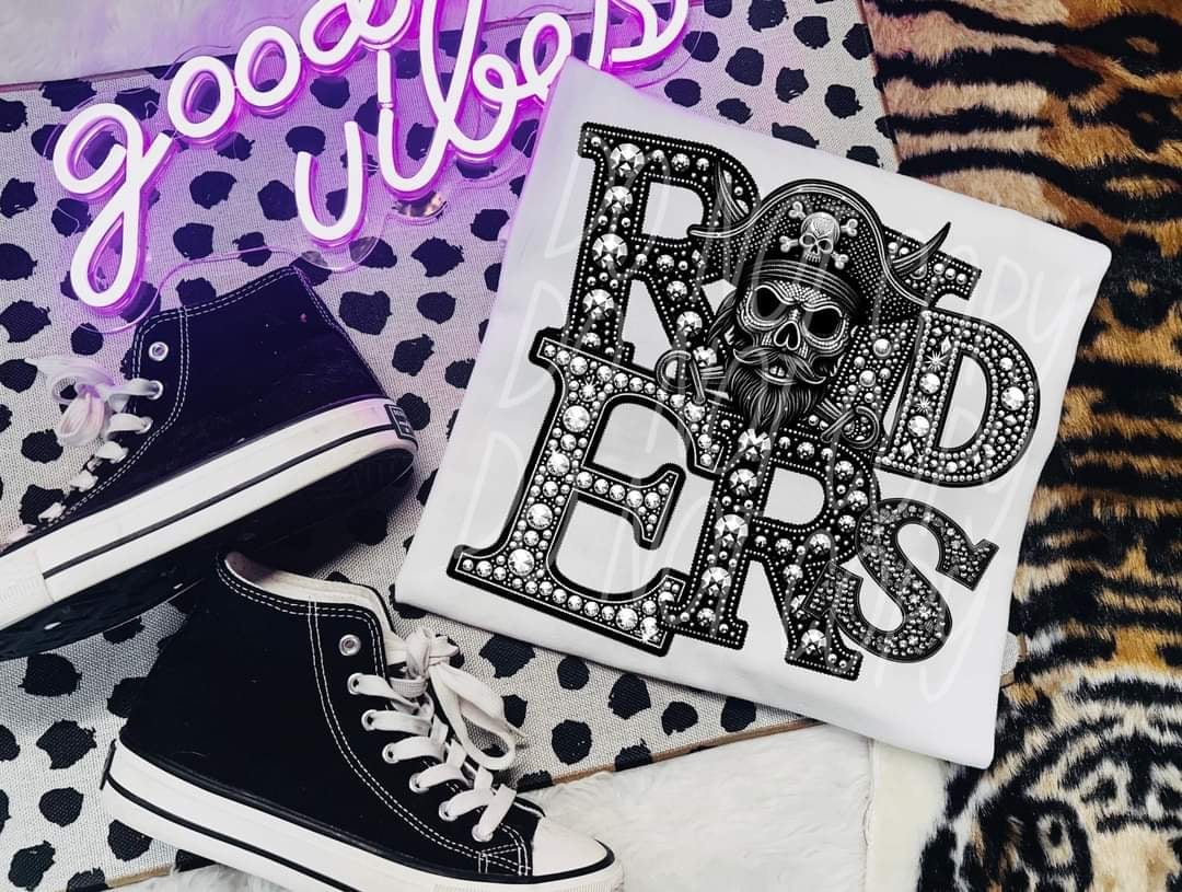 Raiders rhinestone 50767 DTF transfer