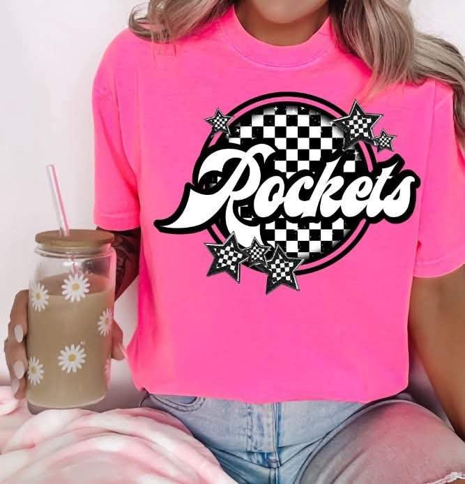Rockets checkered circle (S&G) 82320 DTF transfer