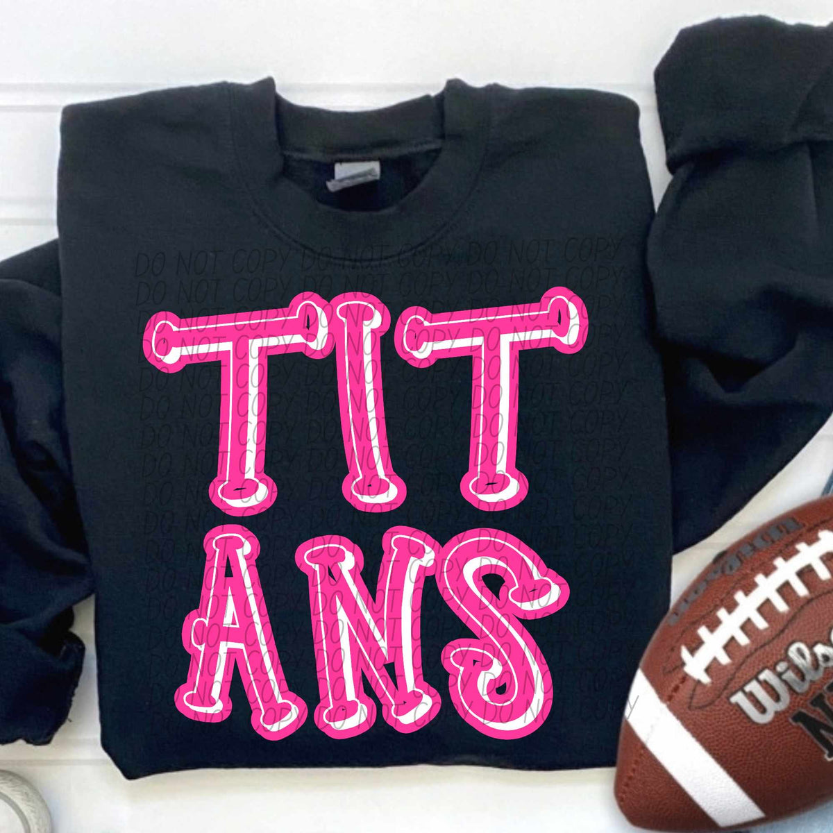 Titans hot pink 55351 DTF transfer