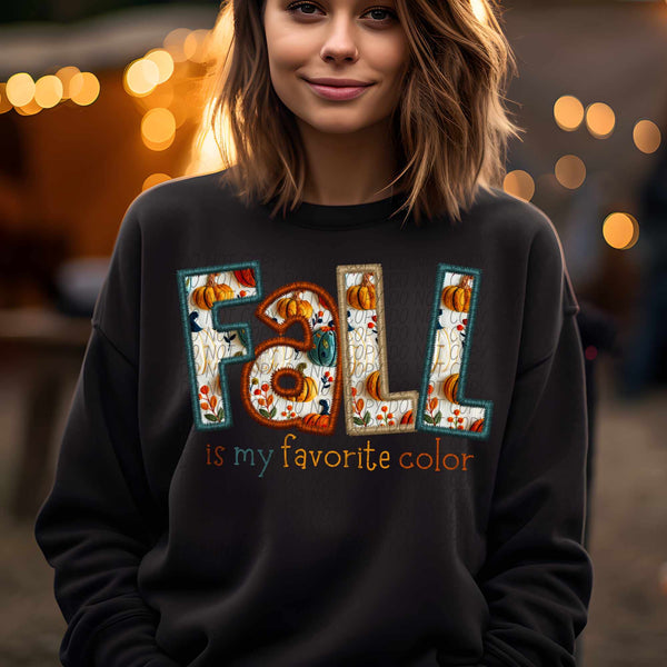 Fall is my favorite color skinny font (CITY) 62339 DTF transfer