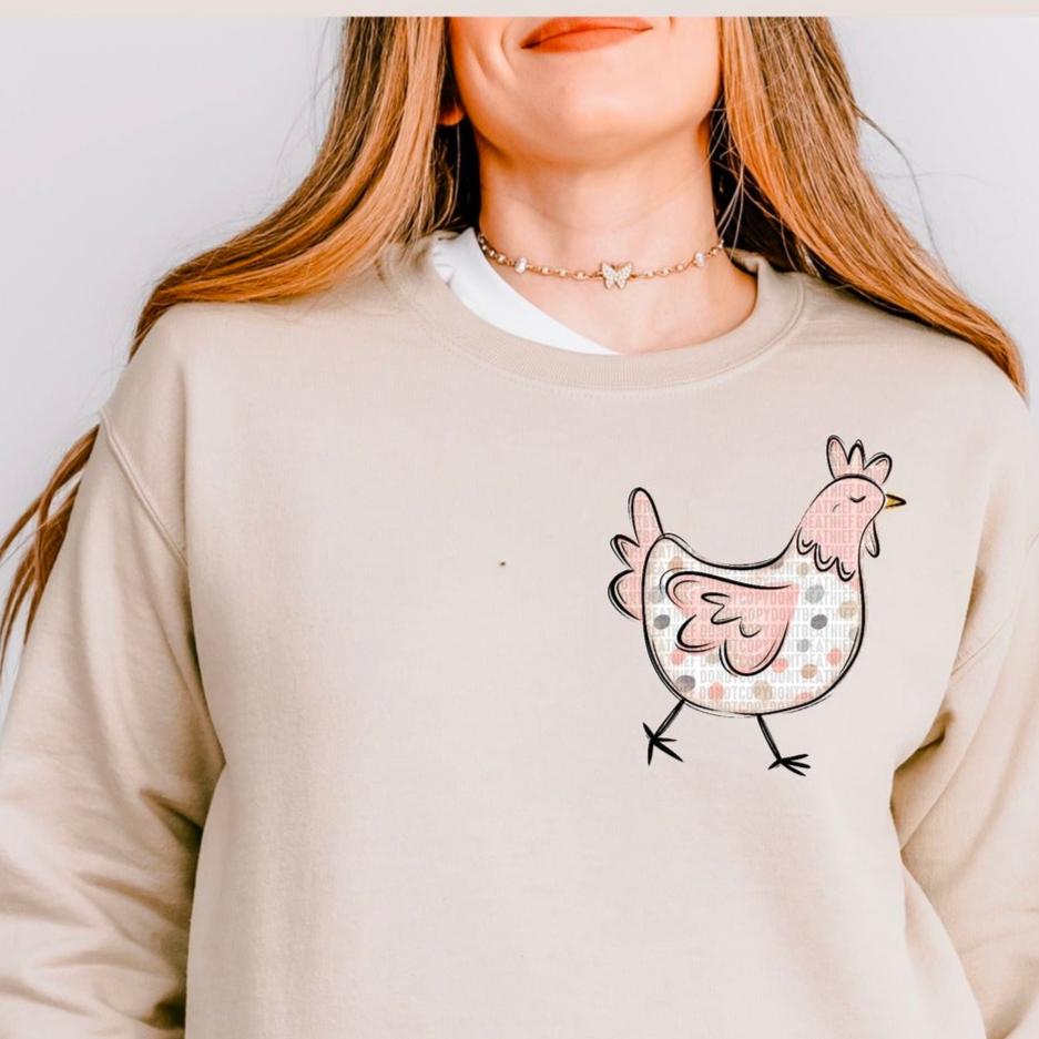 Simple Chick *POCKET ONLY* (SDD) 72525 DTF Transfer
