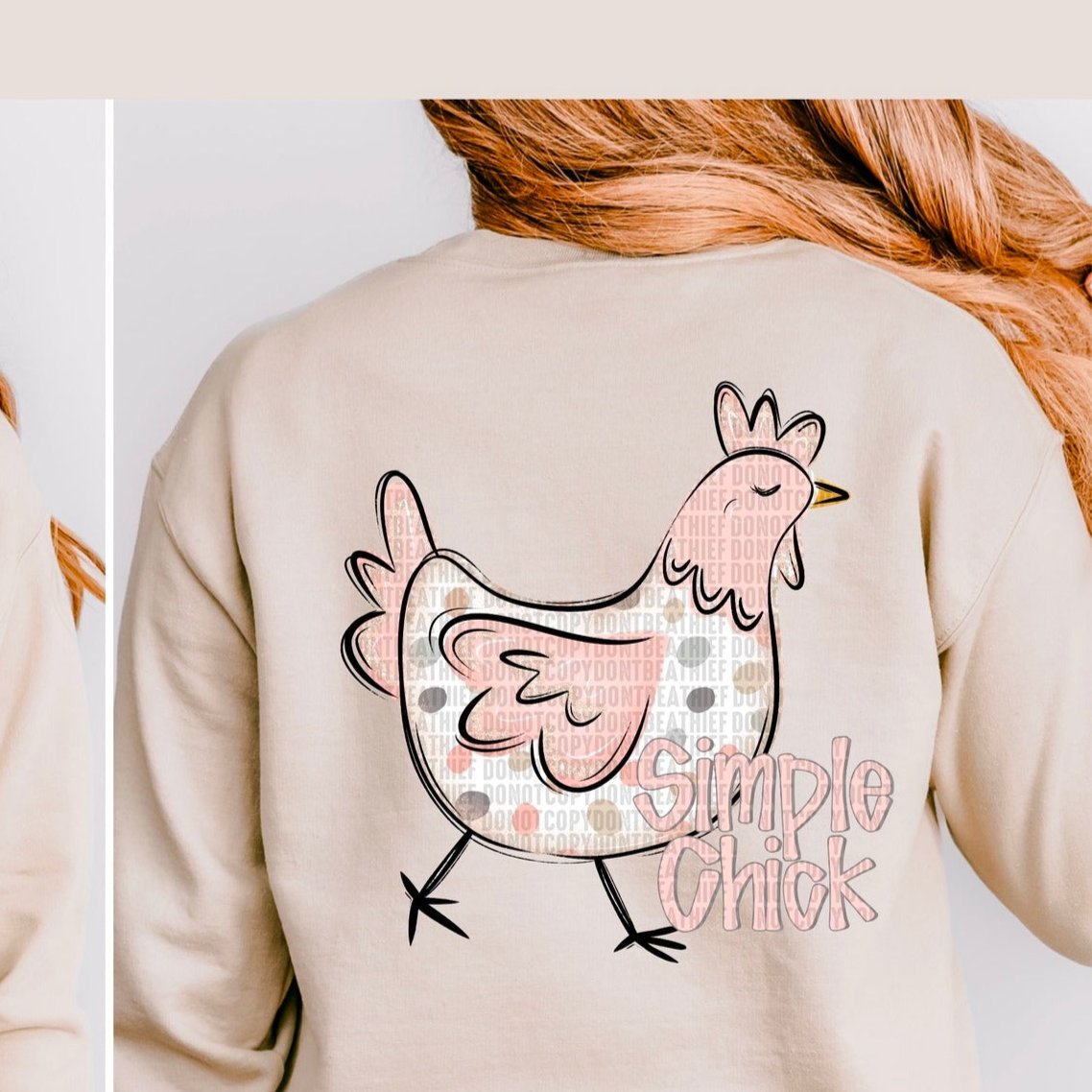 Simple Chick *BACK ONLY* (SDD) 72526 DTF Transfer