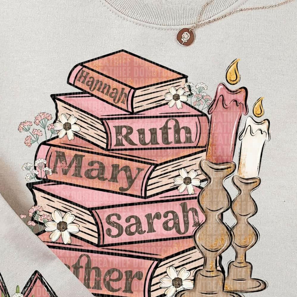 Hannah Ruth Mary Sarah *FRONT ONLY* (SDD) 72531 DTF Transfer