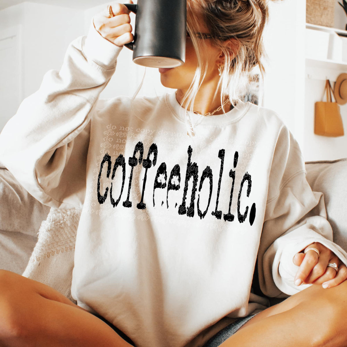 Coffeeholic. (TTD) 92083 DTF transfer