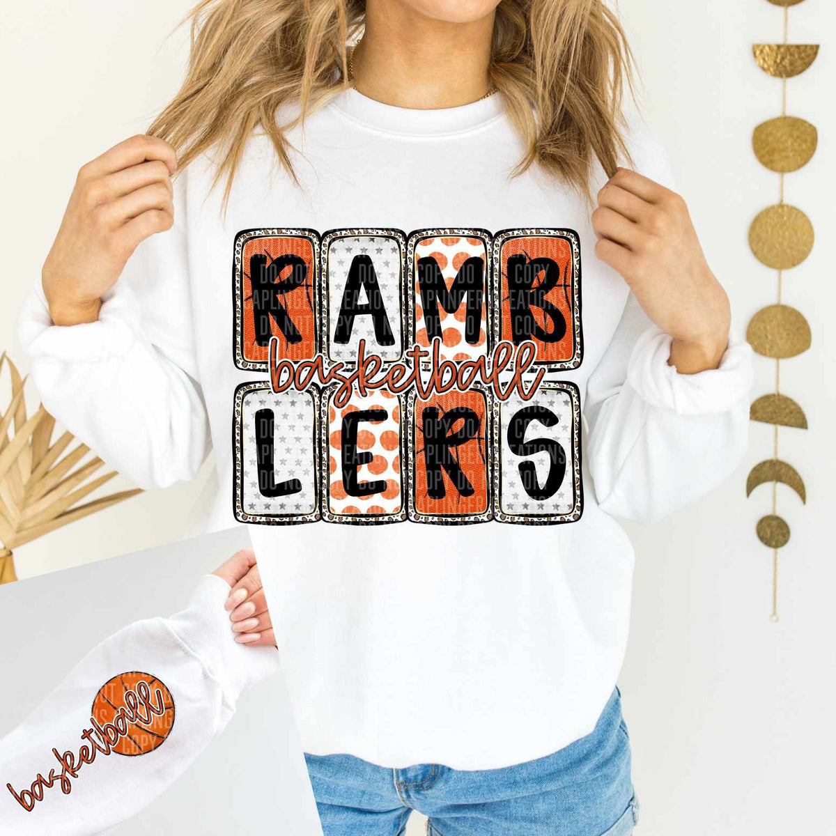 Ramblers Basketball FRONT (Caplinger) 82923 DTF transfer