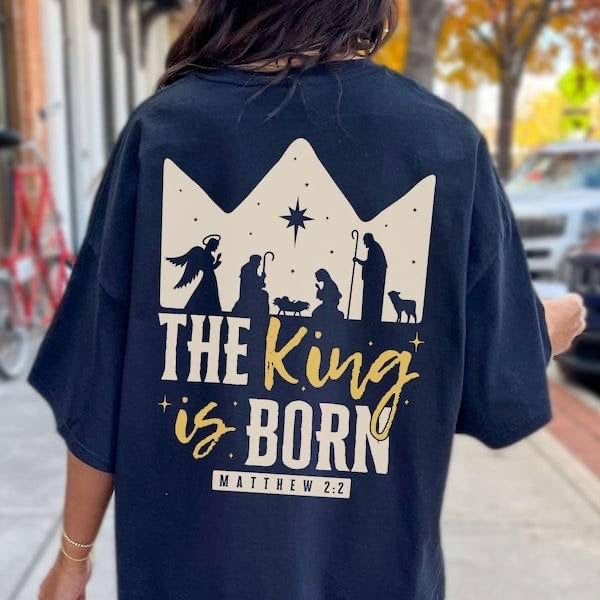 The king is born yellow font (KARTA) 62875 DTF transfer