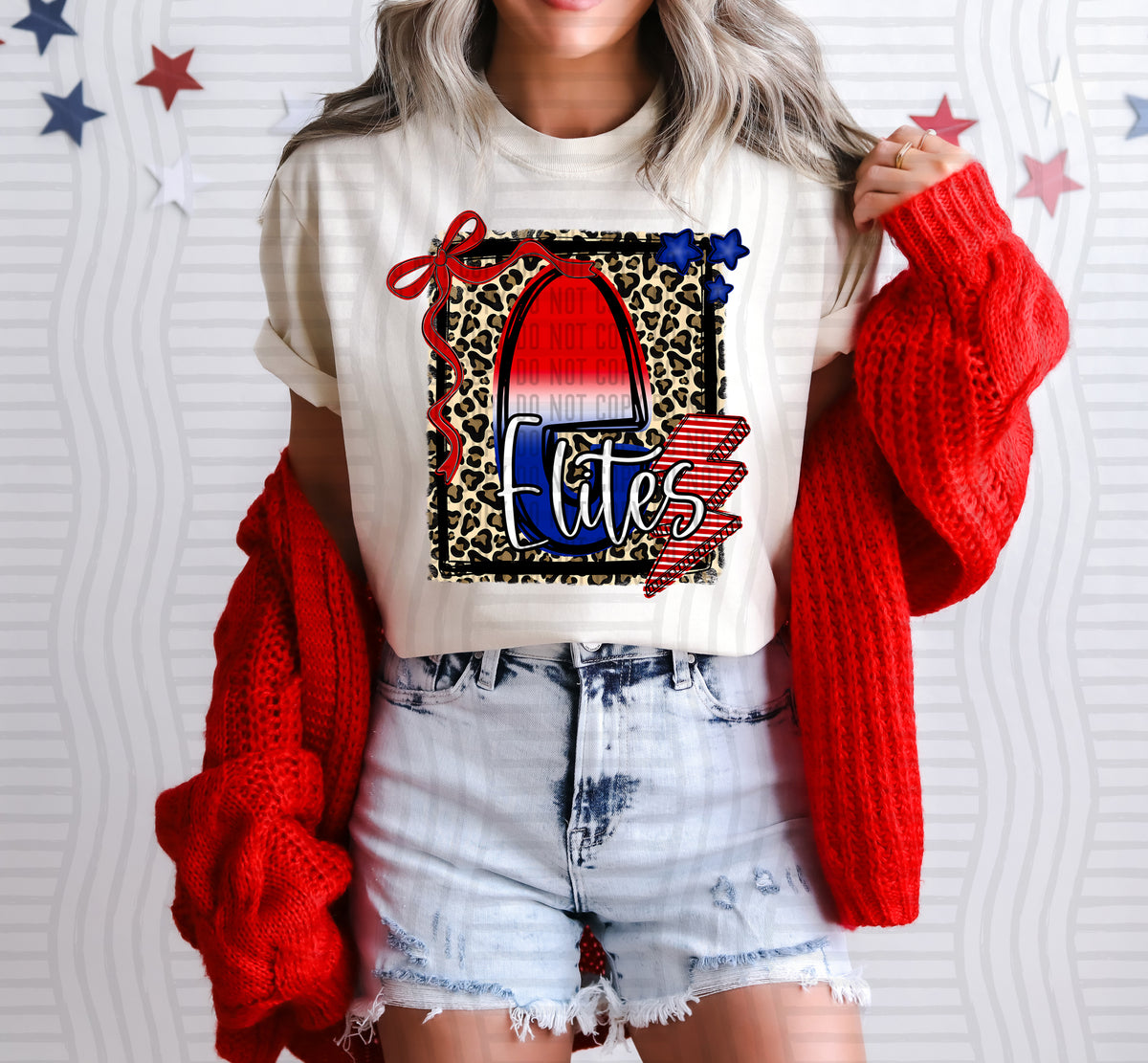 elites Star Spangled Sass Mascots (Caplinger) DTF transfer