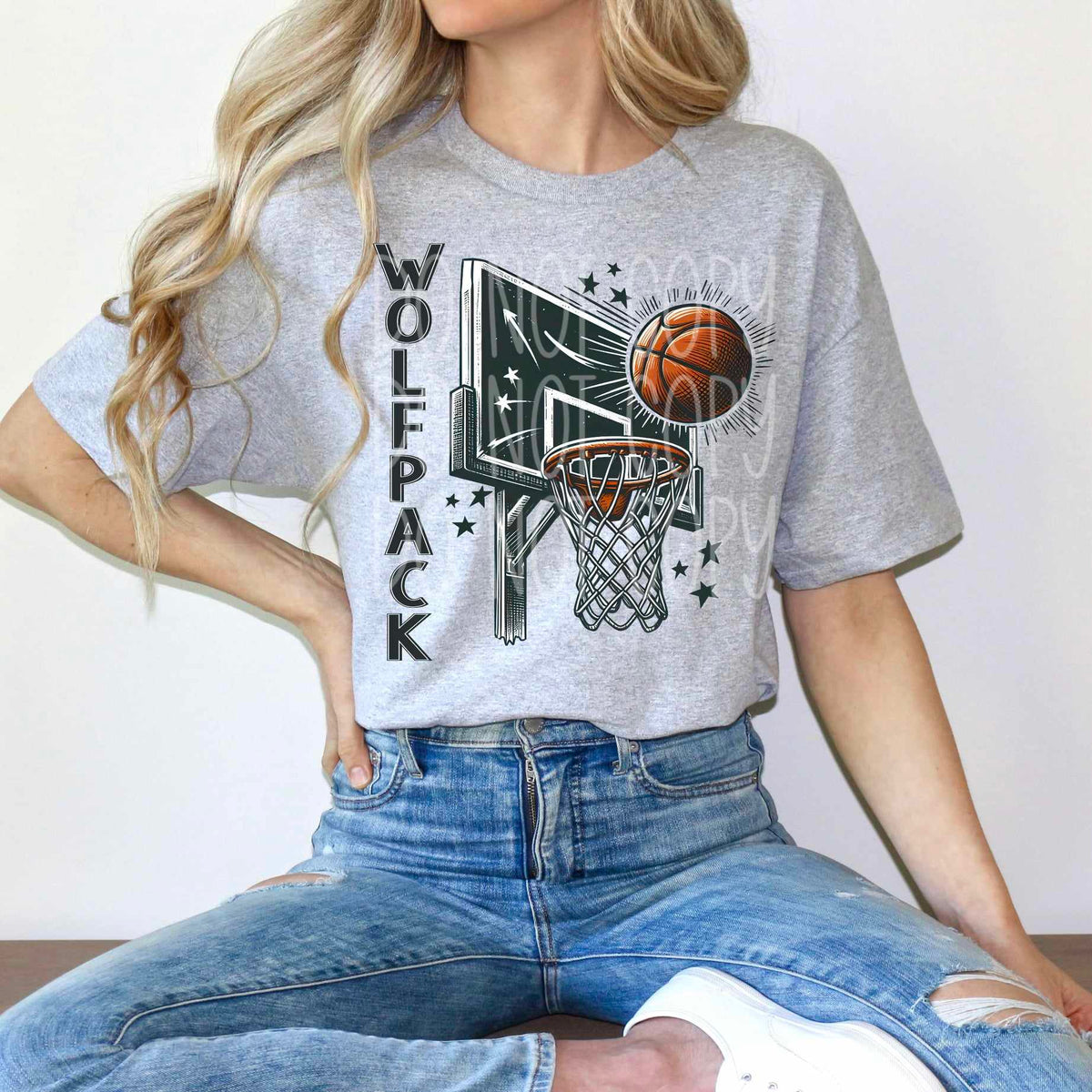 Wolfpack basketball hoop (PH) 65608 DTF transfer