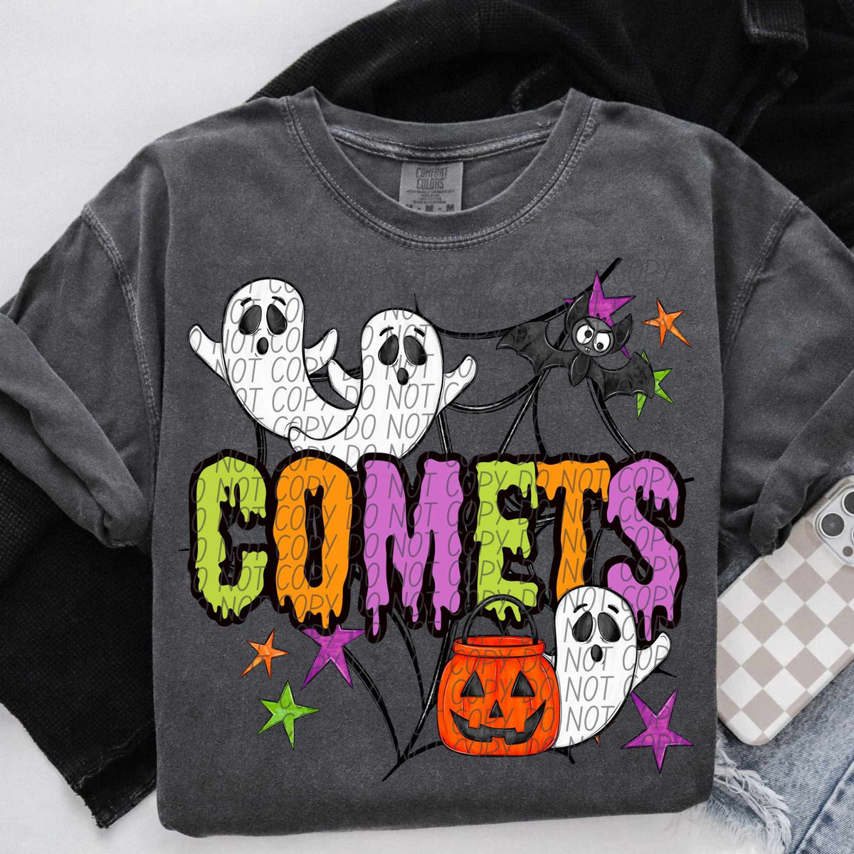 Comets Halloween (City) DTF transfer