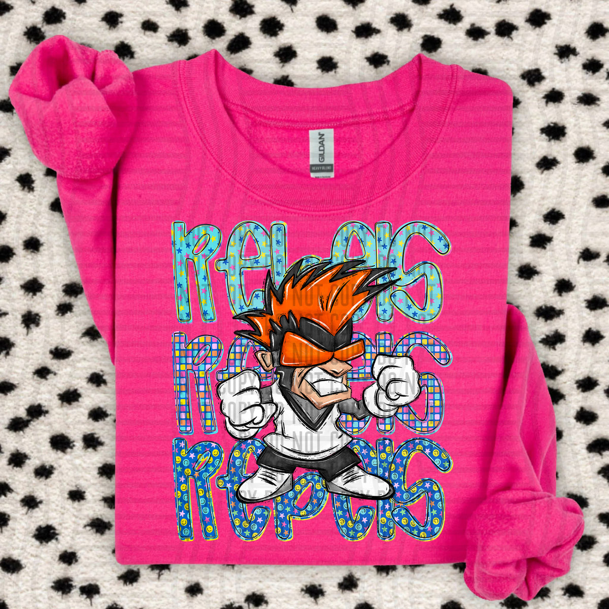 Rebels orange chaos stacked (Caplinger) DTF Transfer
