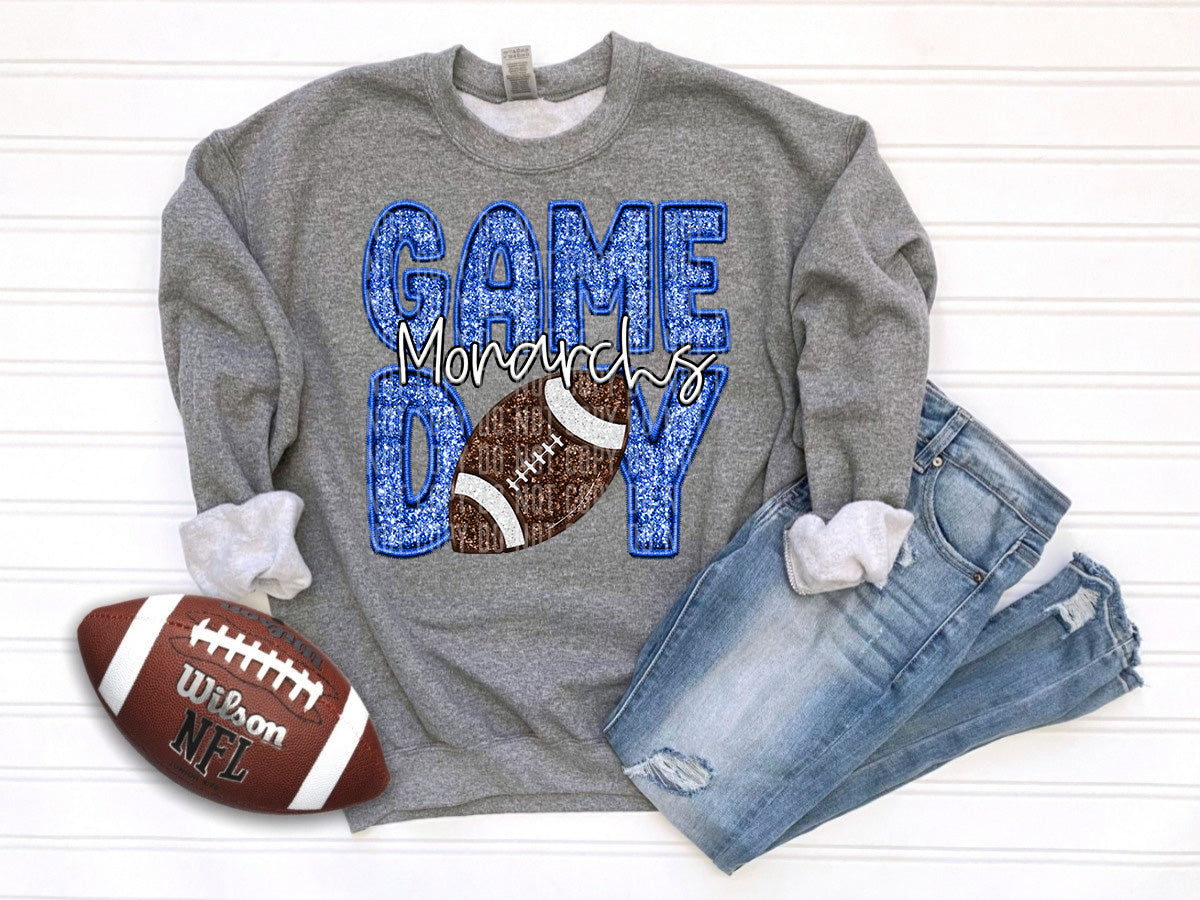 Game day MONARCHS BLUE (Caplinger)  DTF transfer