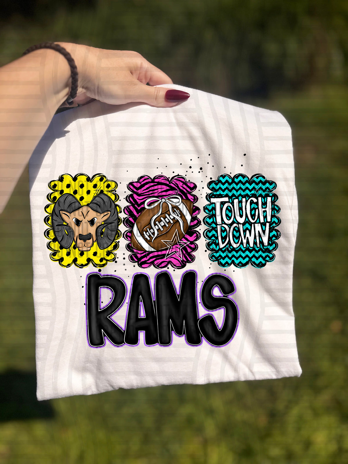 Rams Preppy Bright Trio (Caplinger) 113098 DTF transfer