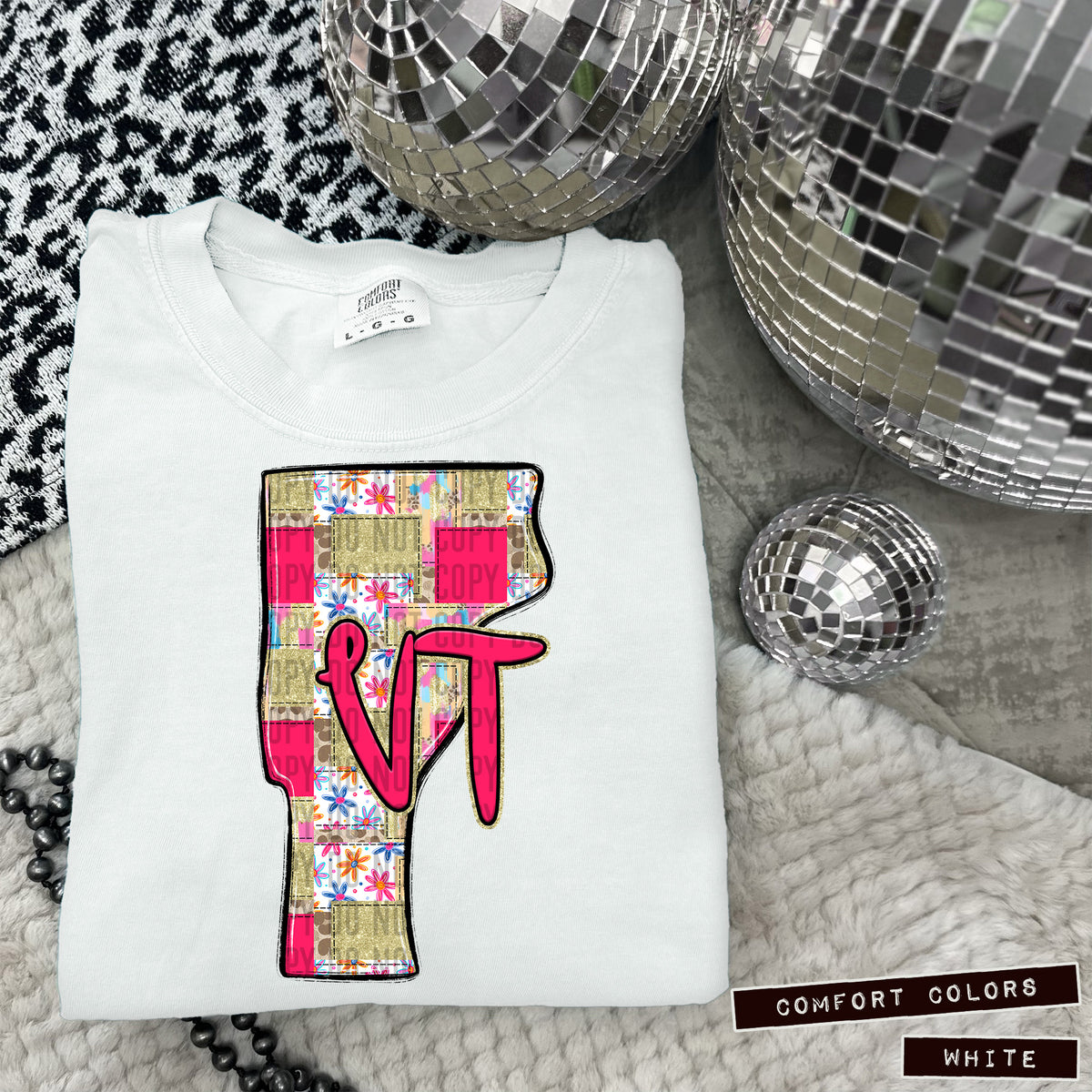Pink Patch states DTF transfers