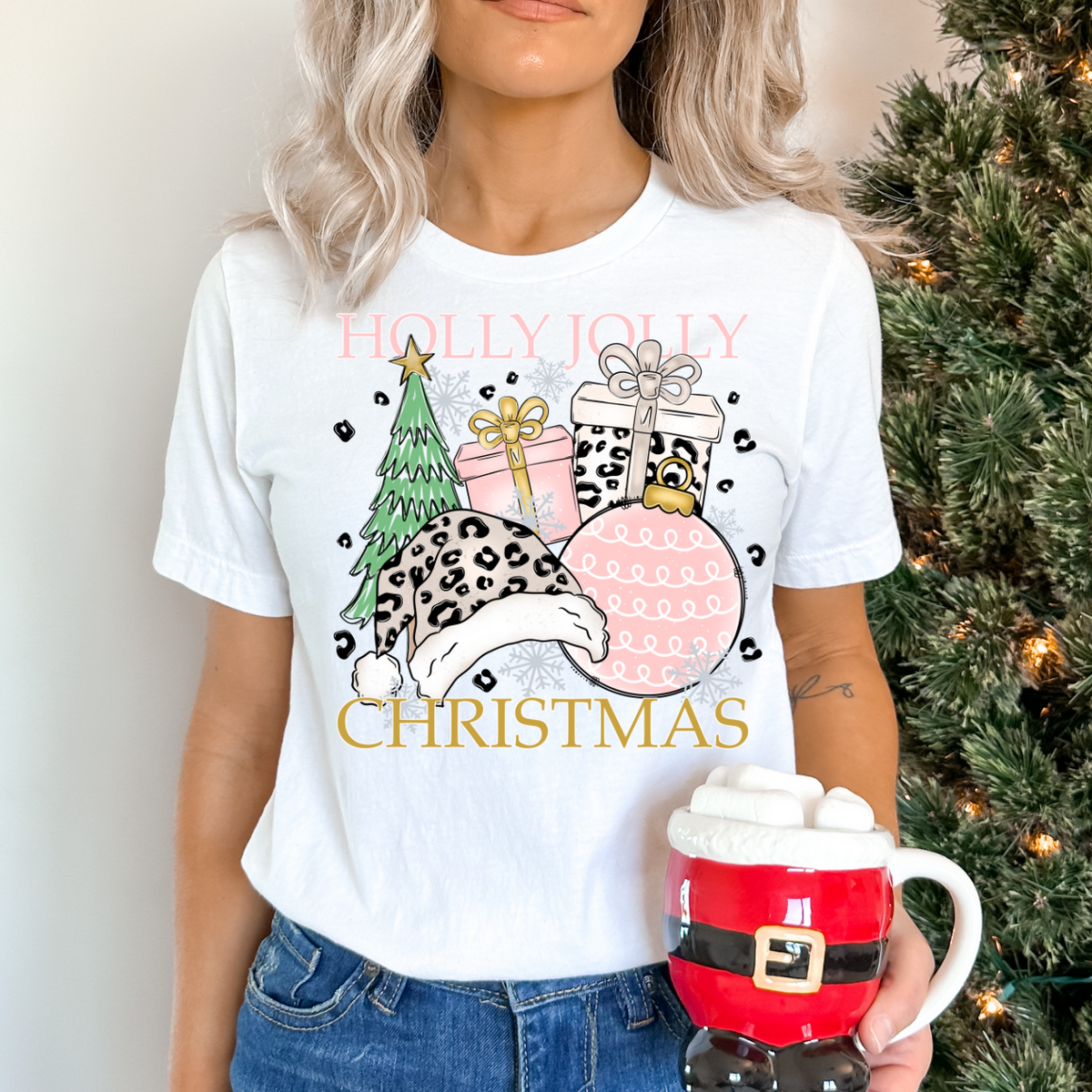 Holly Jolly Christmas DTF Transfer