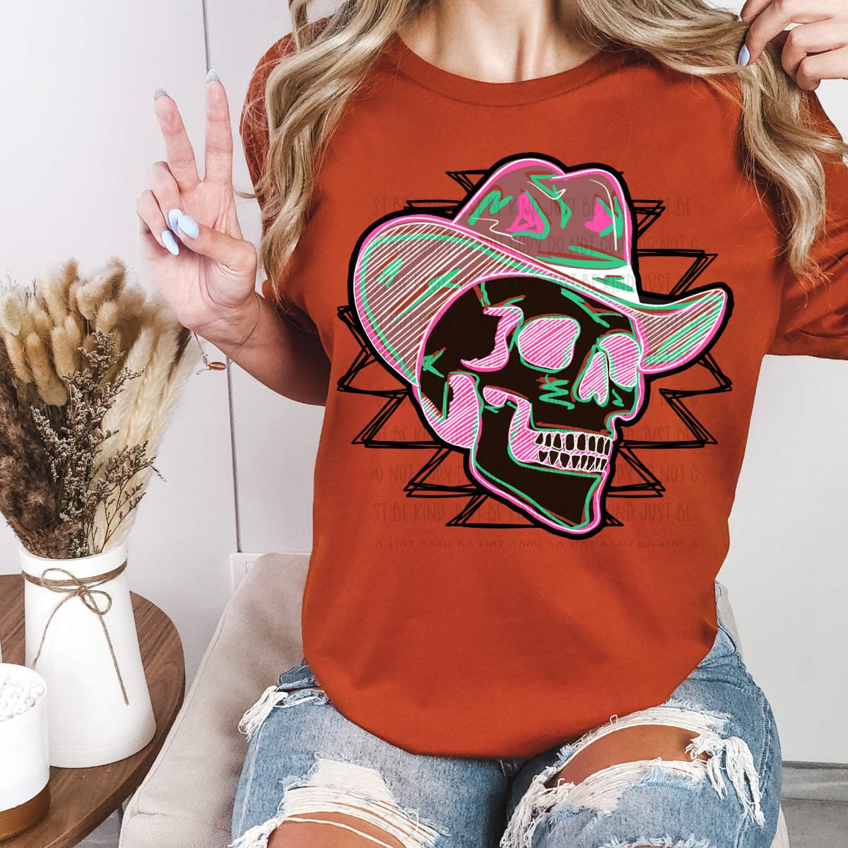Cowboy Skellie (Kayndi) 72968 DTF Transfer