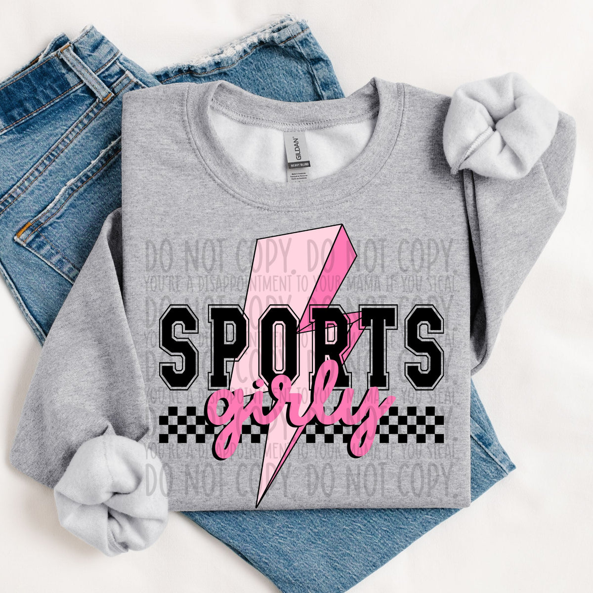 Sports girly Pink Checkered BLACK Font (SWD) DTF transfer