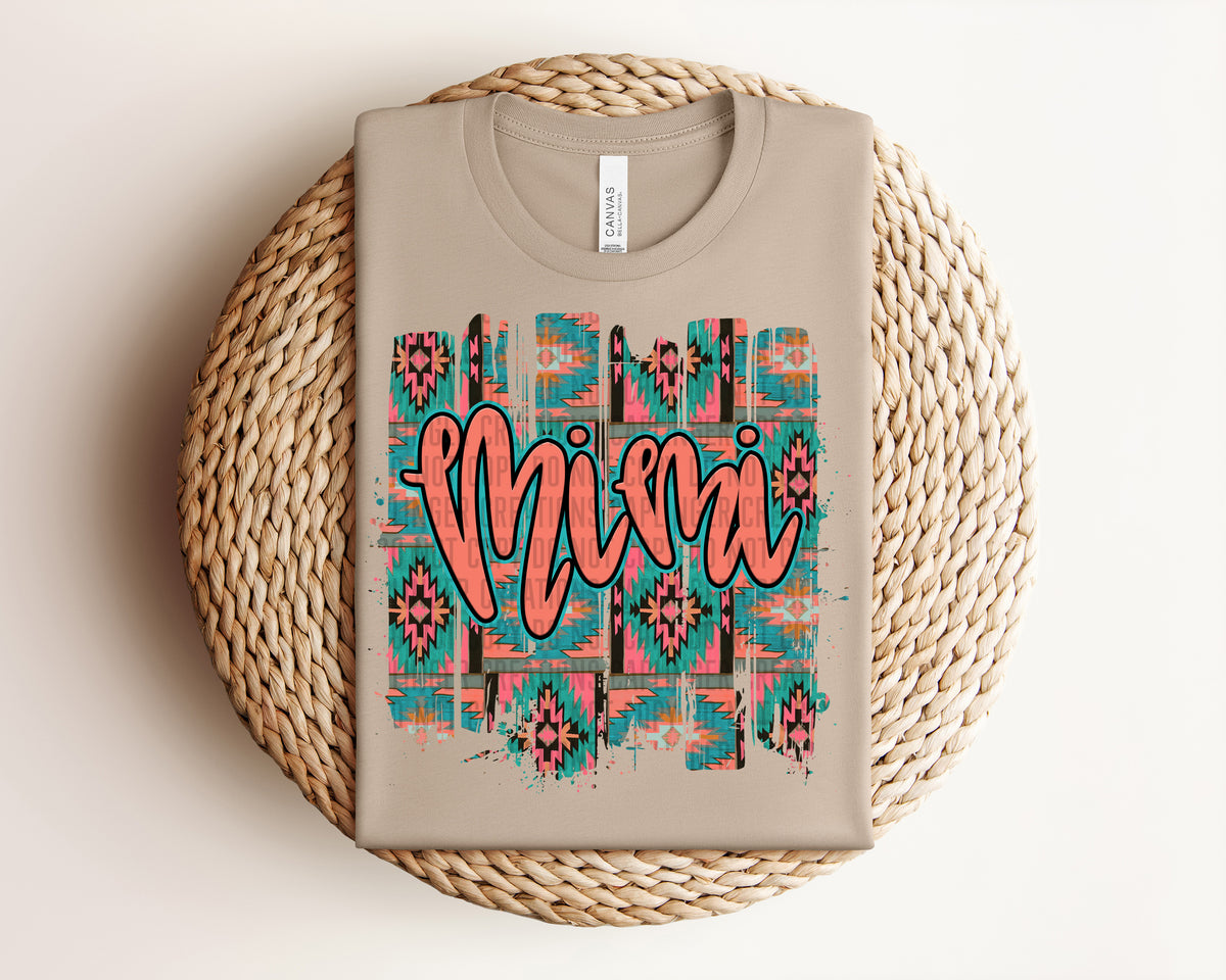 Mimi Aztec Brushstrokes (Caplinger) DTF transfer