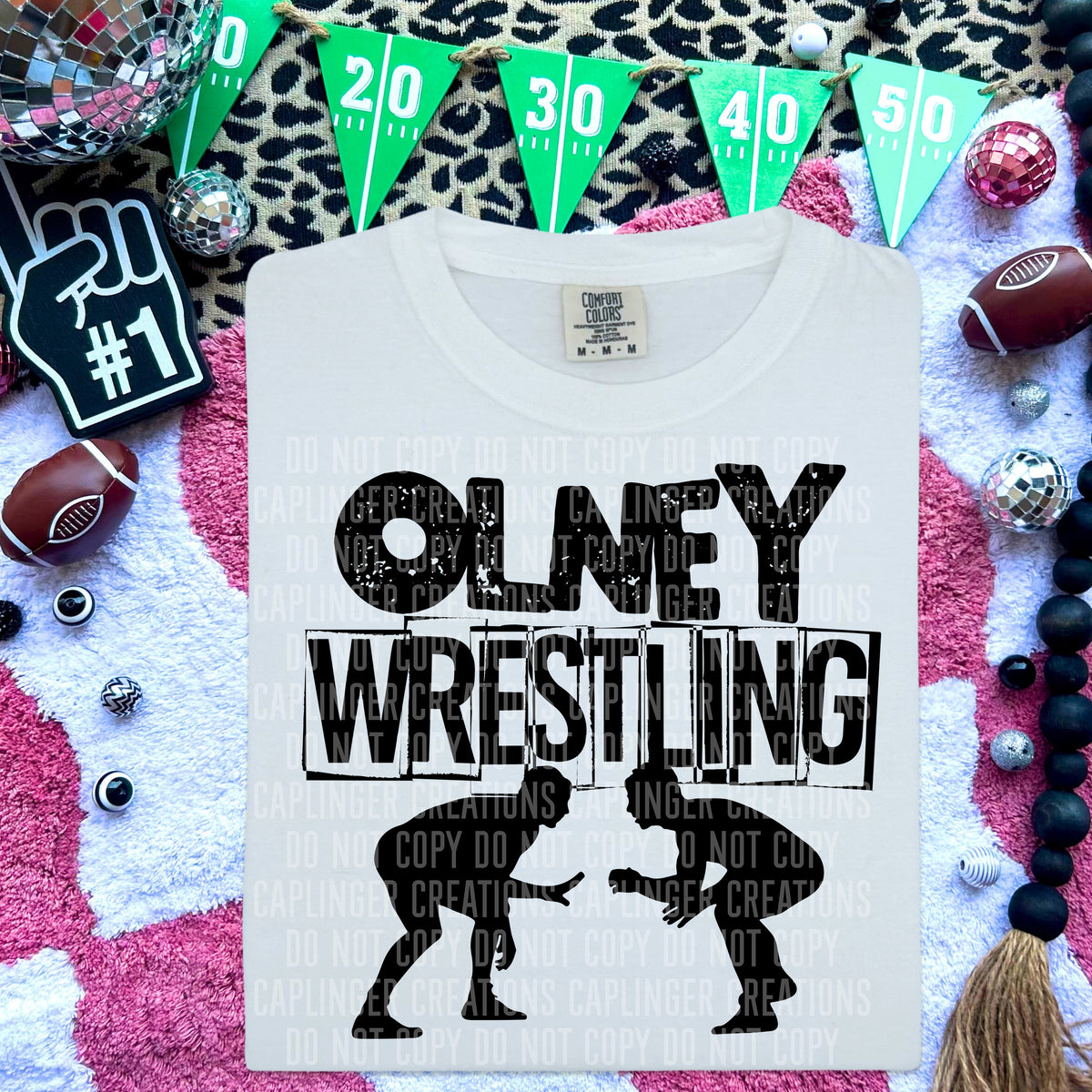 Olney Wrestling (Caplinger) DTF transfer