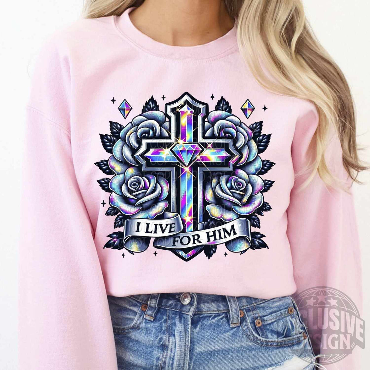 Live for him 67280 DTF transfer
