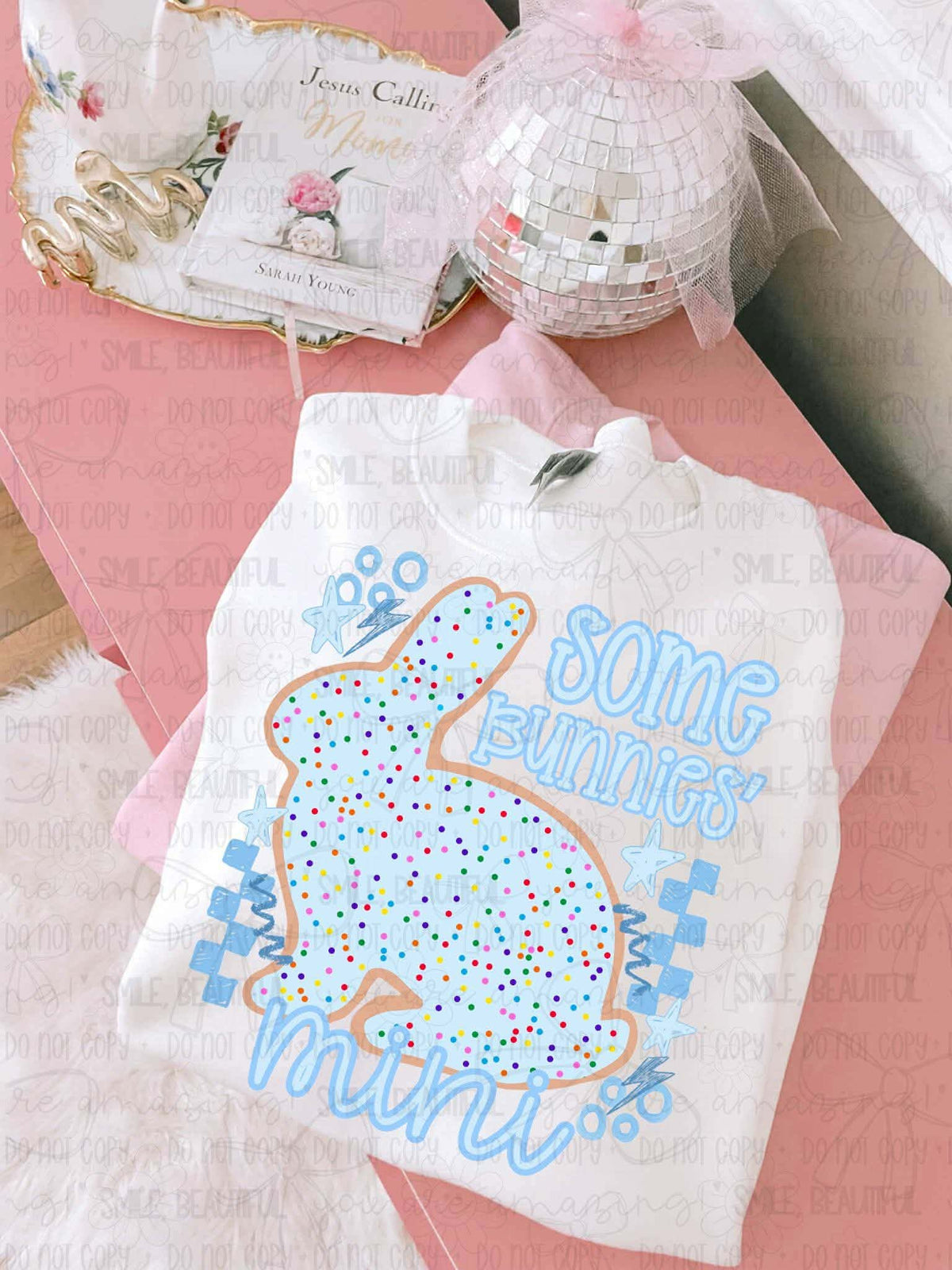 Some bunnies’ mini cookie BLUE (MZ) DTF Transfer