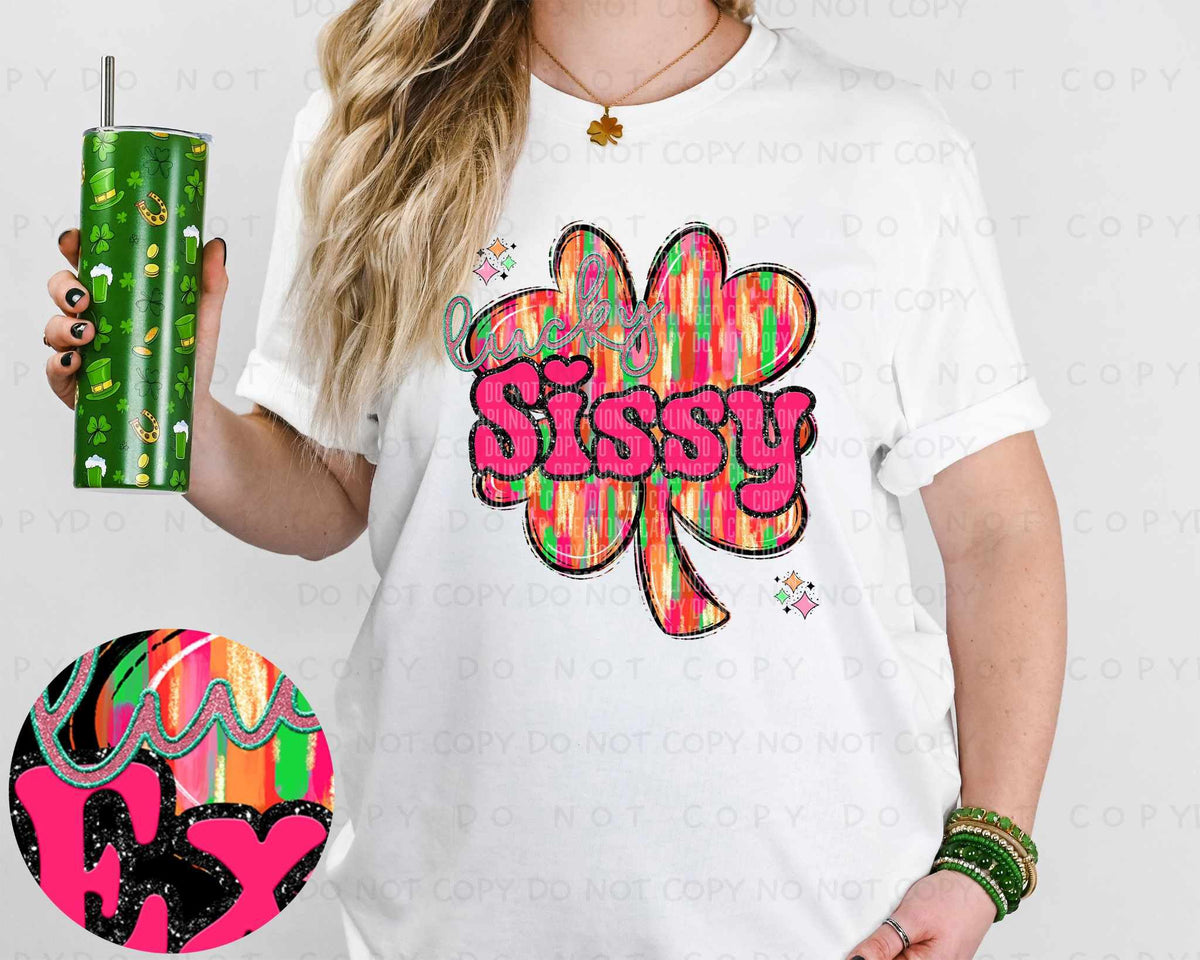 Sissy brushstroke clover (Caplinger) 80330 DTF transfer