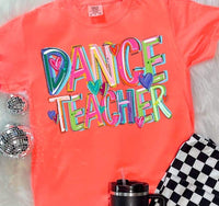 Dance Teacher (cherry words s&g) 30815 DTF transfers