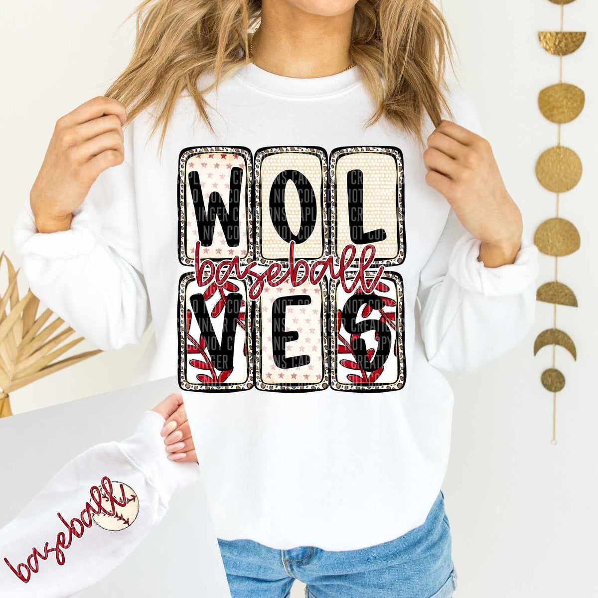 Wolves Baseball FRONT (caplinger) 82572 DTF transfer