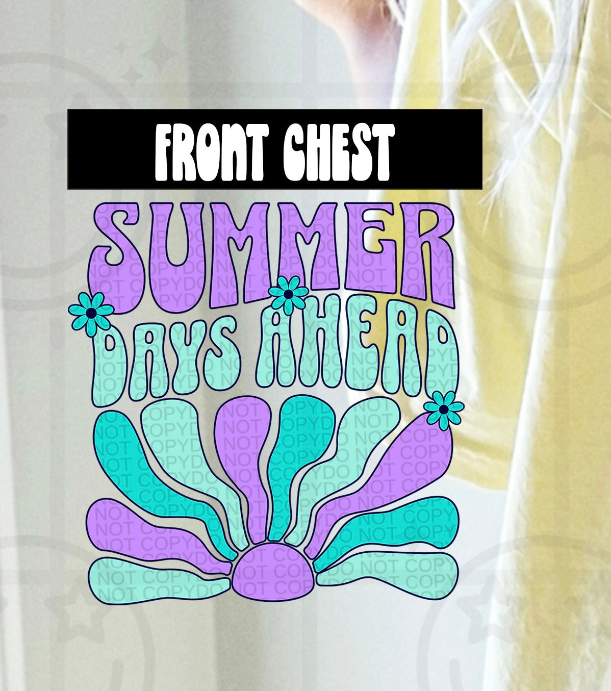 Summer days ahead pocket (HW) 99466 DTF transfer
