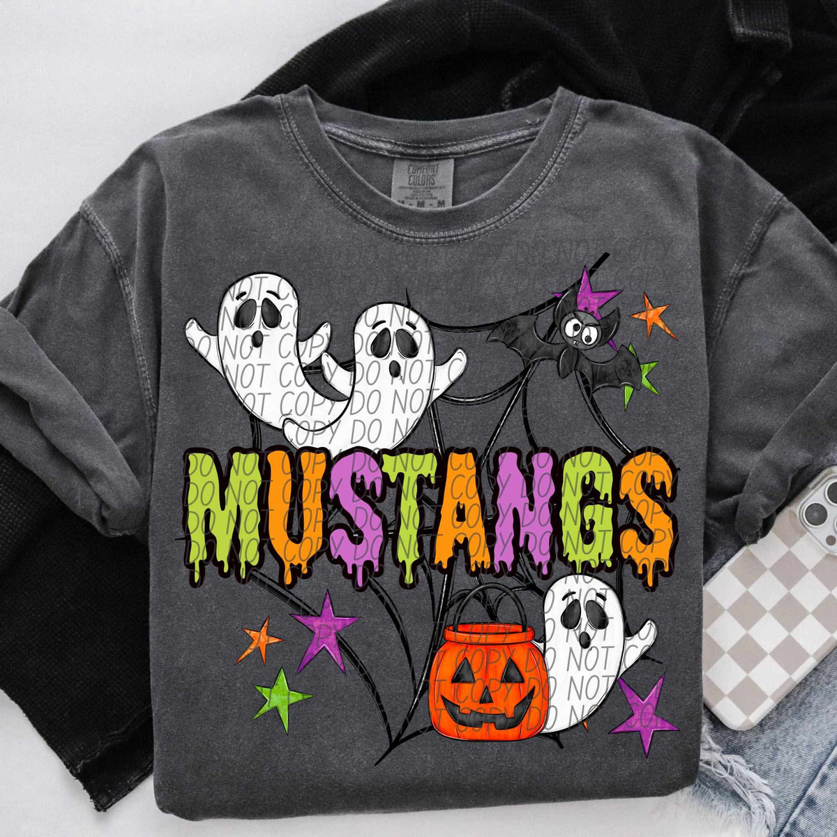Mustangs Halloween (City) DTF transfer