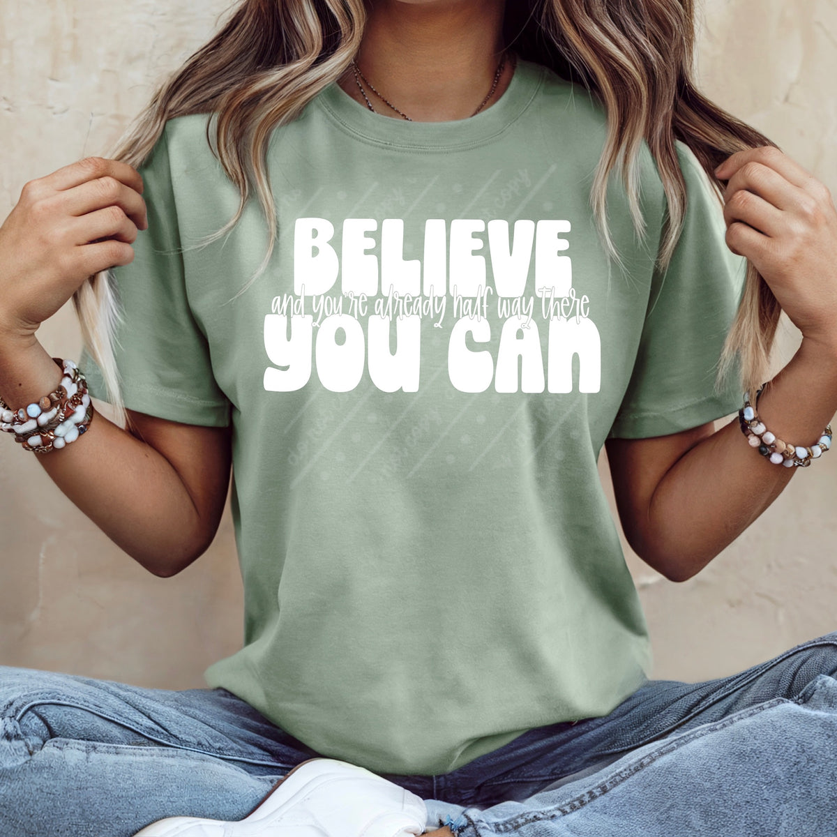 Believe you can (white) DTF Transfer
