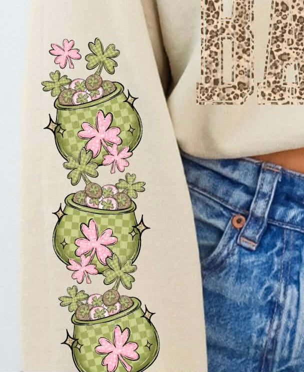 I pinch back SET OF TWO SLEEVES (DWS) DTF transfer