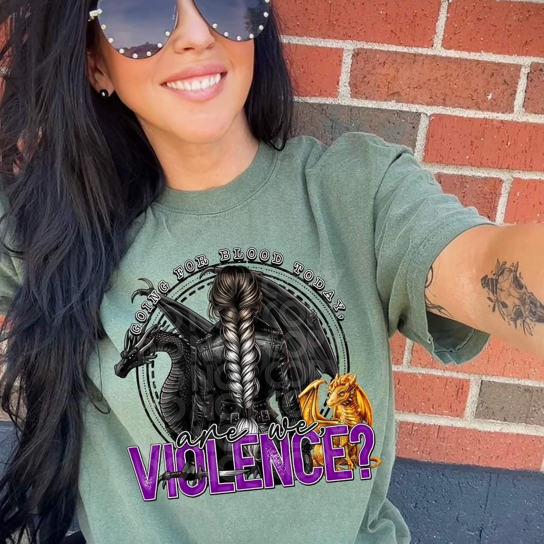 Going for blood today are we violence 50696 DTF transfer