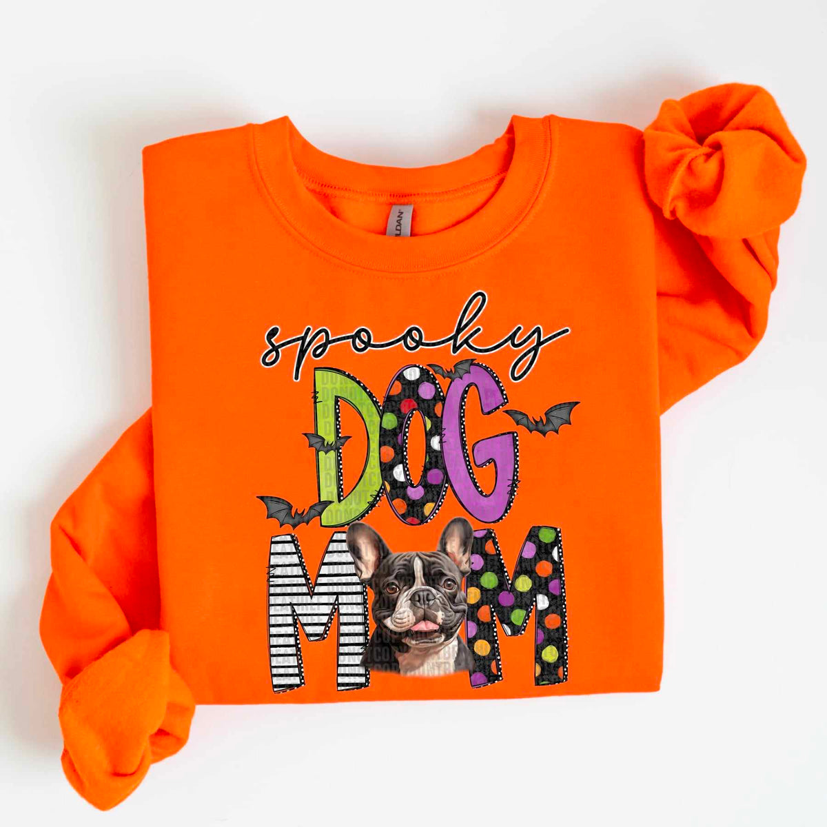 Spooky dog mom frenchie 55497 DTF transfer
