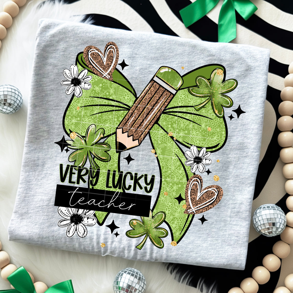 Very lucky Teacher (CSC) DTF transfer