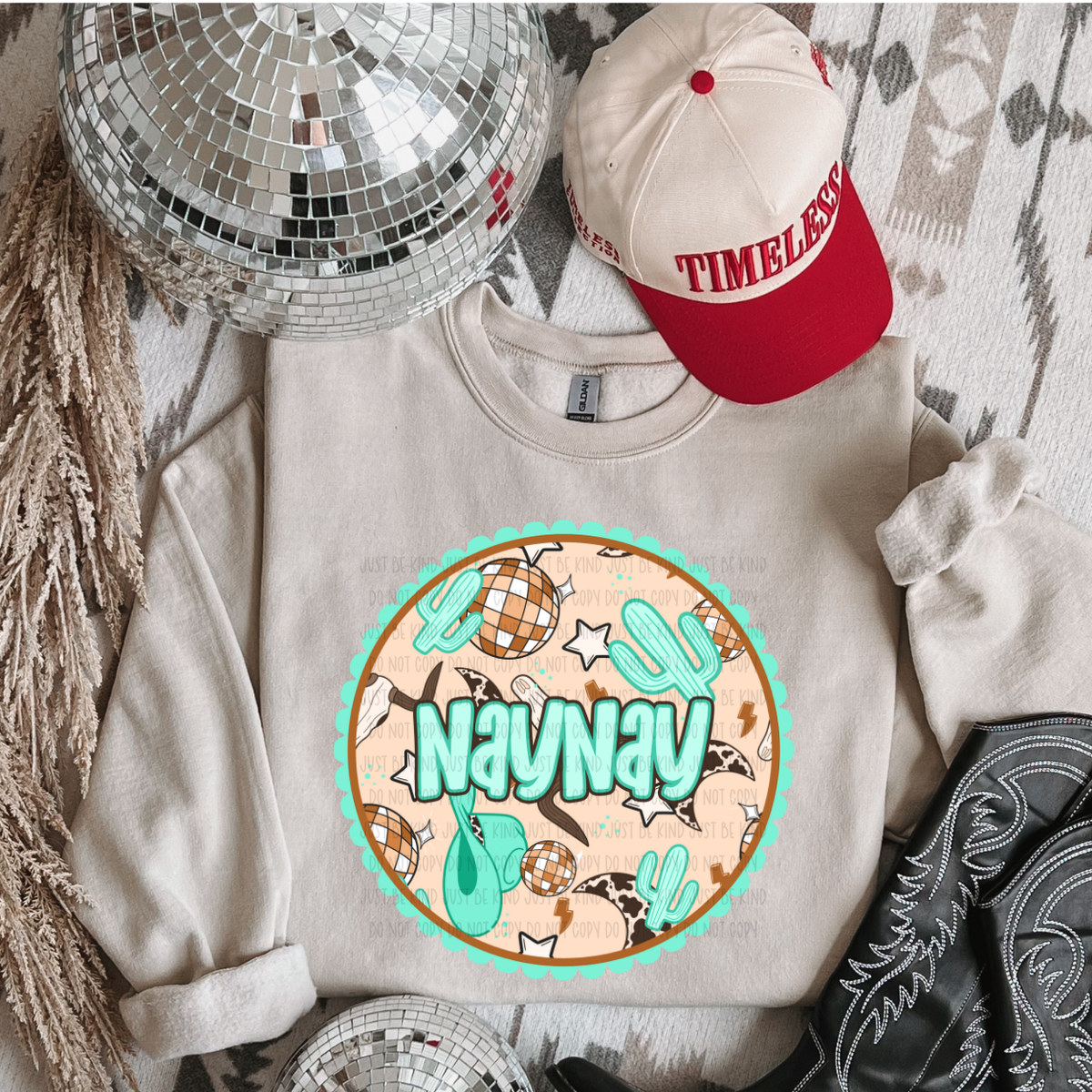 Naynay *Teal (Kayndi) 72882 DTF transfer