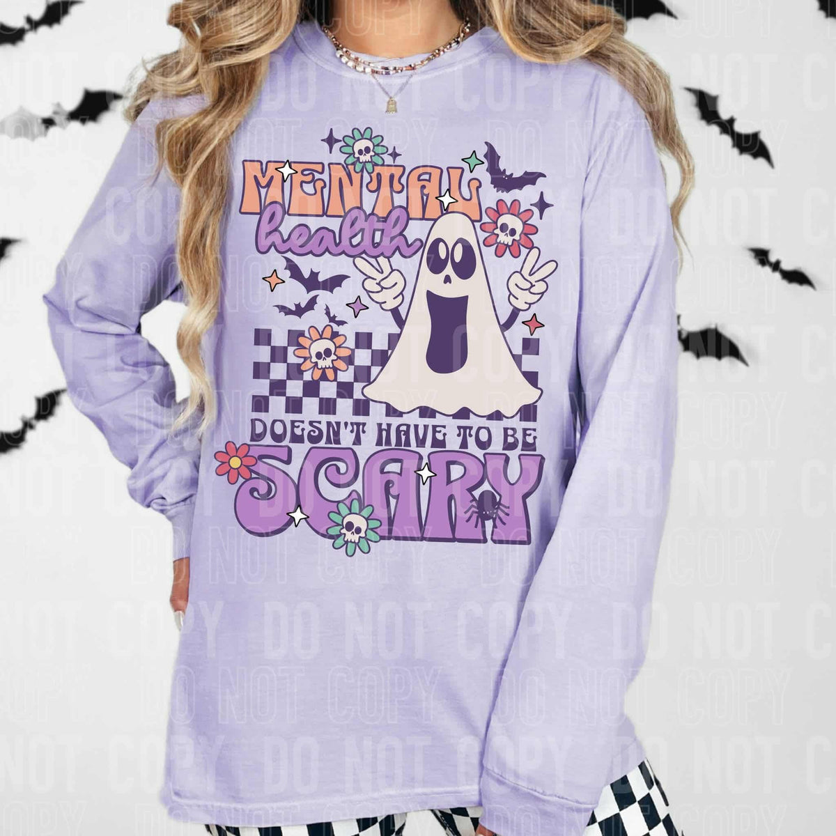 Mental Health doesn’t have to be scary (SBB) DTF transfer