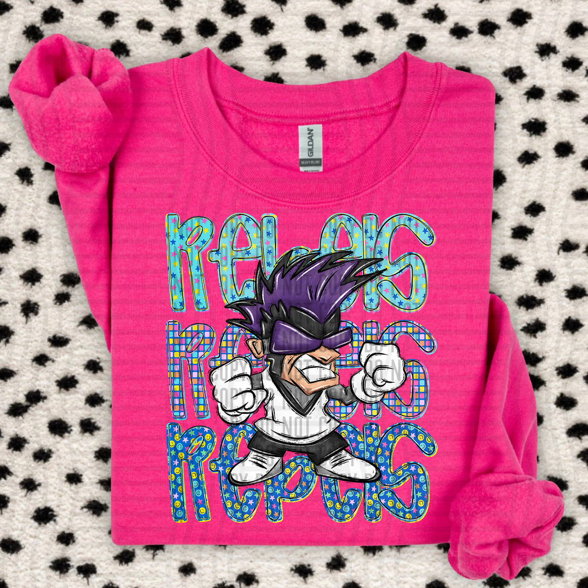 Rebels purple chaos stacked (Caplinger) DTF Transfer
