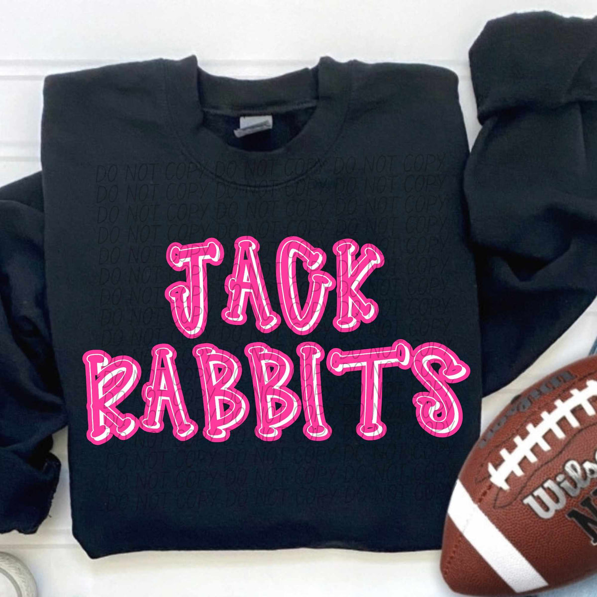 Jack rabbits hot pink 55328 DTF transfer