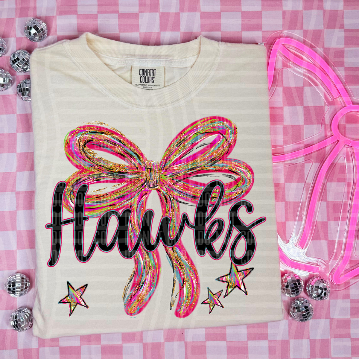 Hawks Whimsical Bow (caplinger) DTF transfer