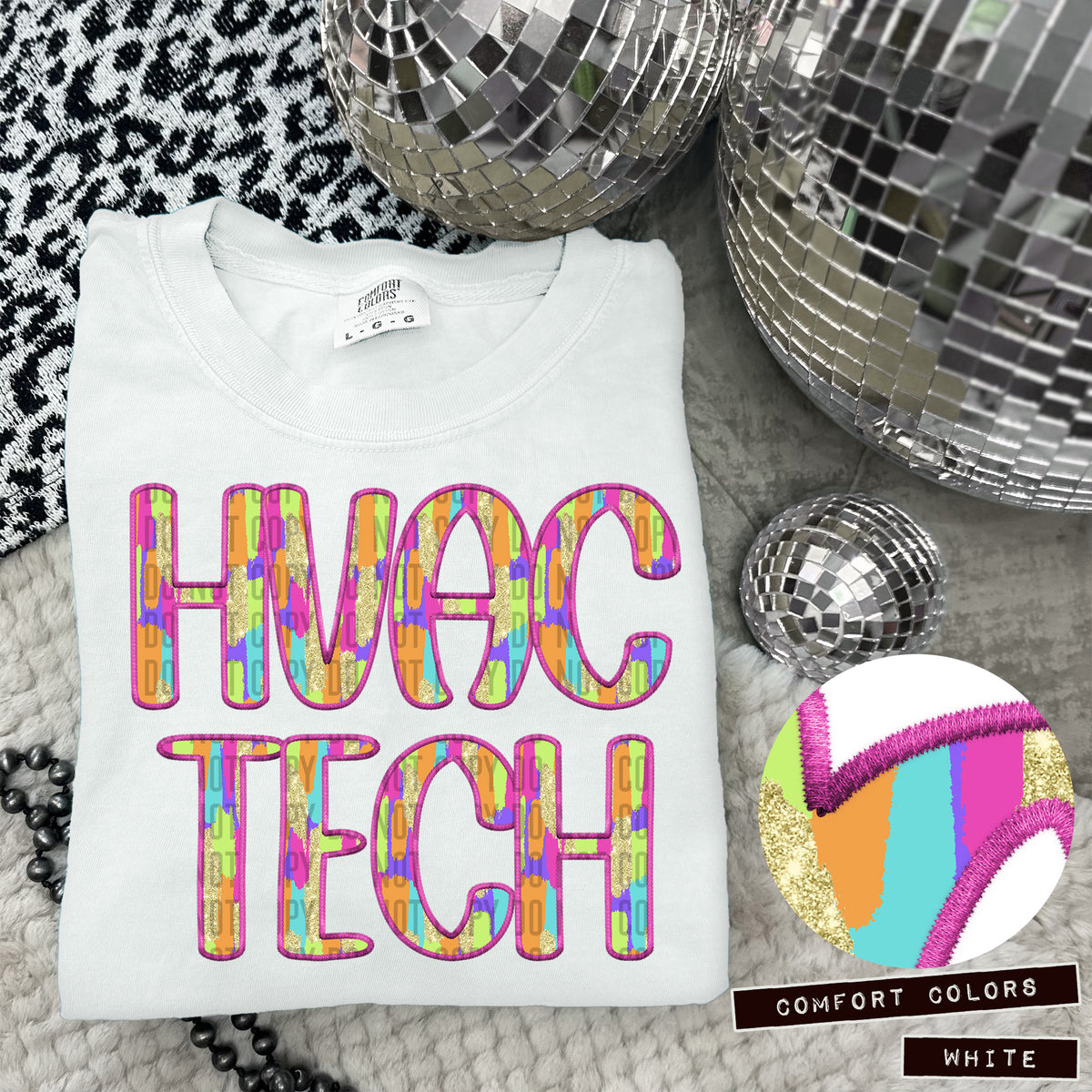 HVAC Tech Juneberry Brushstrokes (Caplinger) DTF transfer