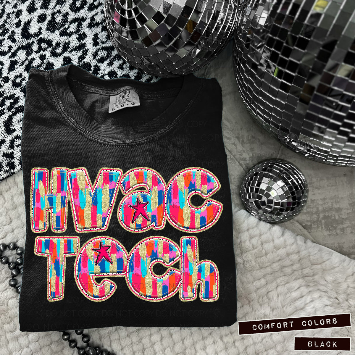 H-VAC Tech Tutti Brushstrokes (Caplinger) DTF transfer