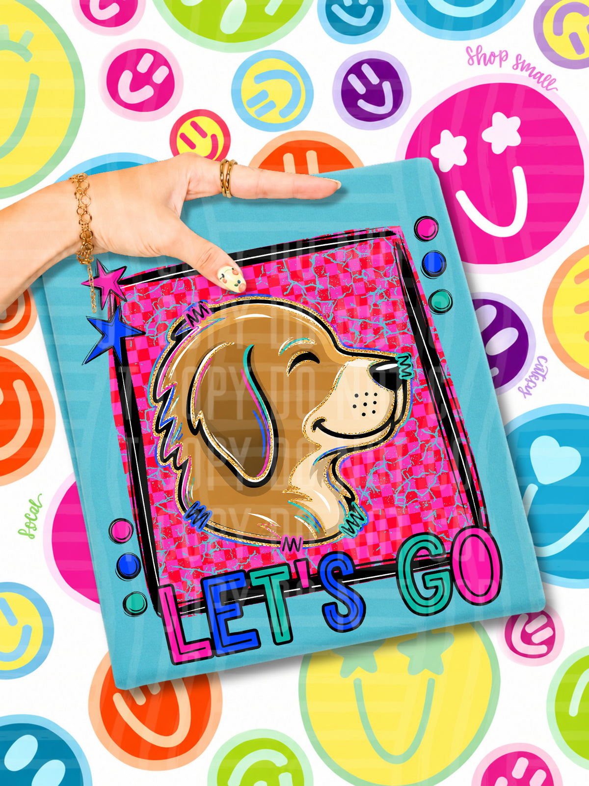 Let's go dogs mascots (Caplinger) DTF transfer