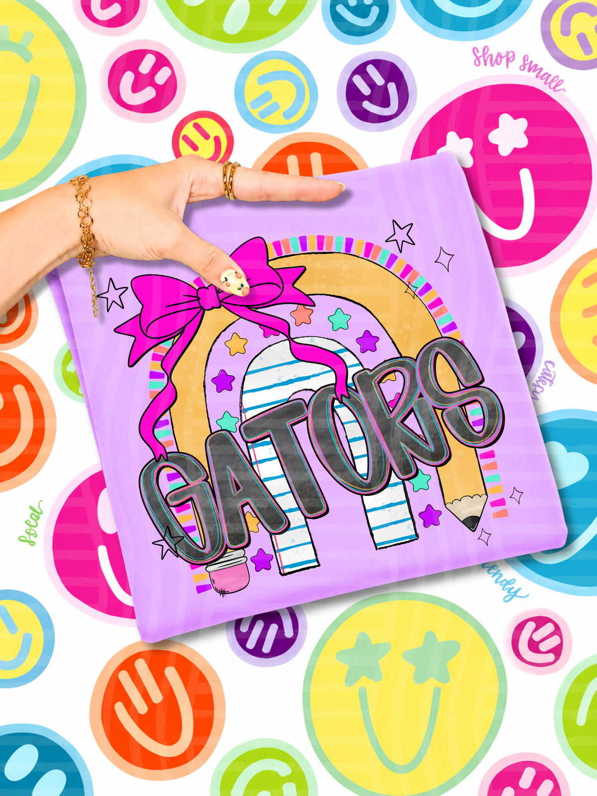 Gators rainbow crayon (CAPLINGER) DTF Transfer