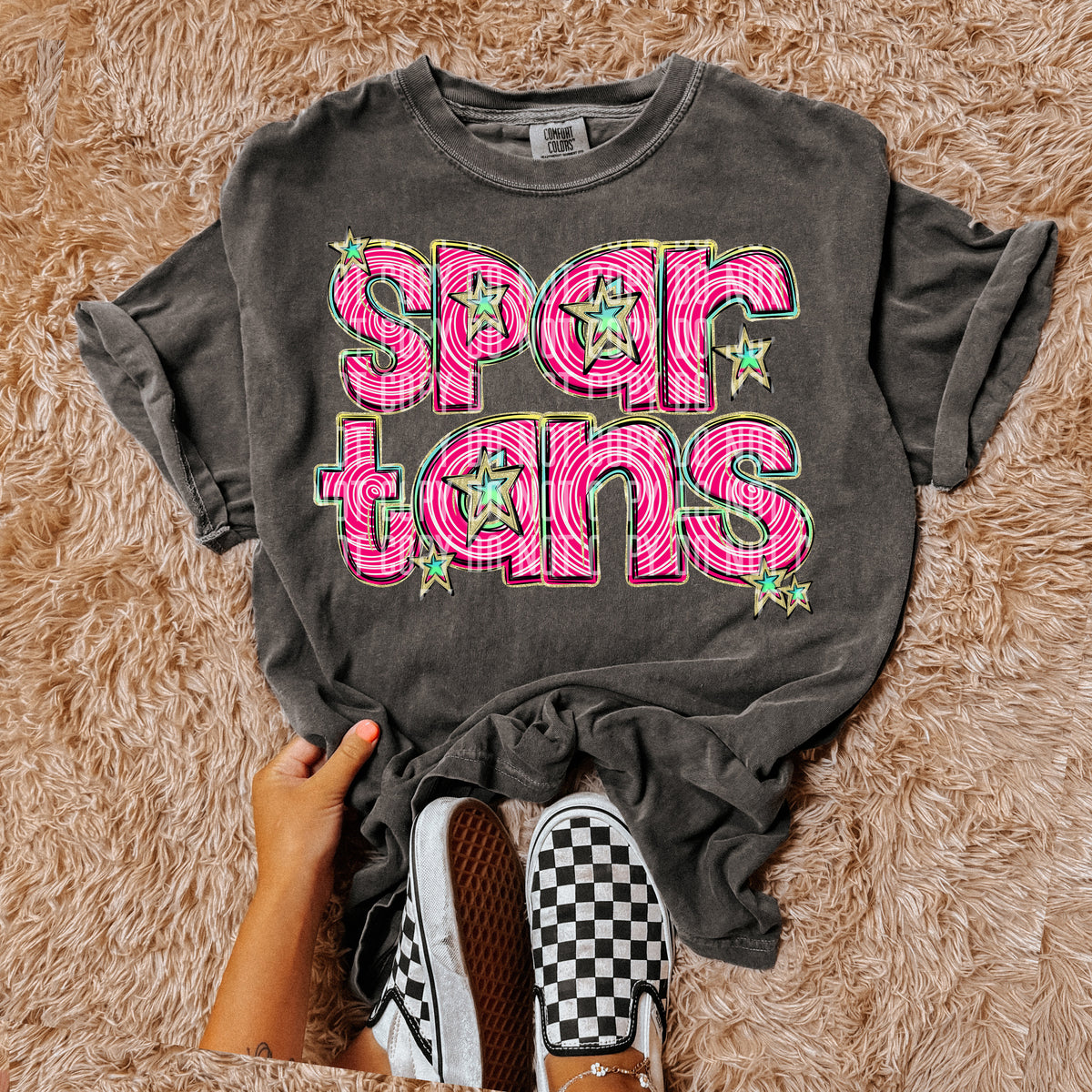 SPARTANS pink swirl (Caplinger) DTF transfer